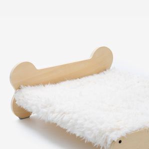 Bone Calming Wooden Cat & Dog Bed